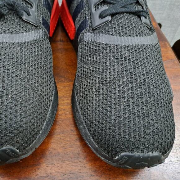 %Adidas NMD Boost Black Solar Red Men\'s size 13 Sneaker A53 main image 9